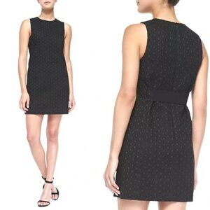 Theory Gwideen Eyelet Sleeveless Black Dress Size 4